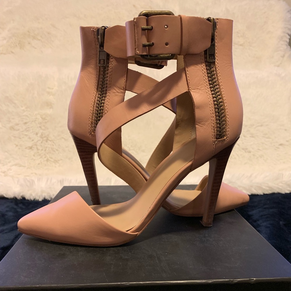 Joe’s Jeans heels-Rose colored- size 8